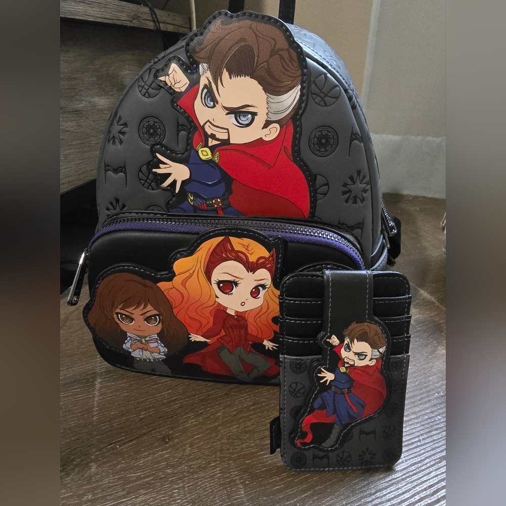 Loungefly  Doctor Strange in the Multiverse of Madness BACKPACK & CARDHOLDER